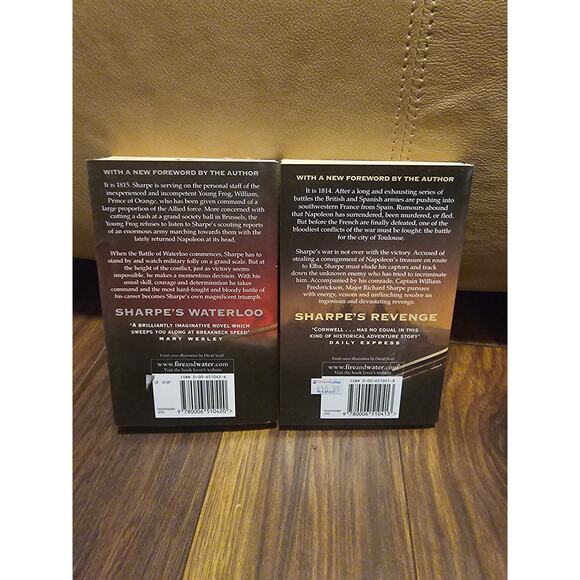 Bernard Cornwell Sharpe Waterloo Revenge Paperback Napoleonic War Thrillers - Picture 2 of 2